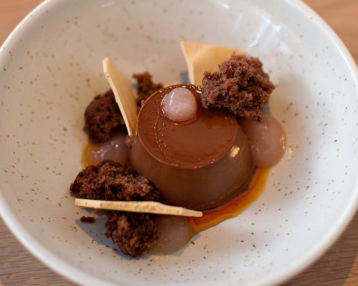 A delicious chocolate dessert at Mr Morris.