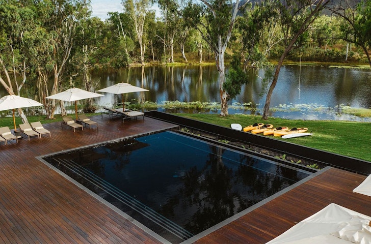 A photo of the pool at Mt. Mulligan Lodge, one of the best luxury stays in Queensland