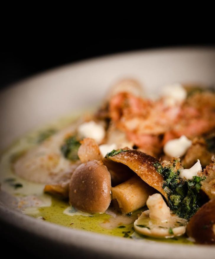 Mushroom dish at Heritage Wine Bar