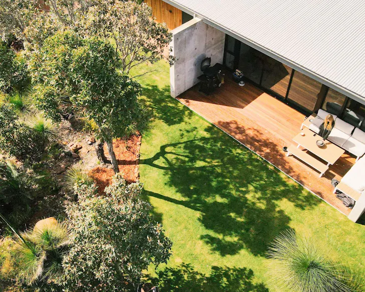An aerial view of Nativ best Margaret River Airbnbs