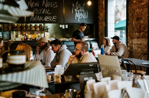 Interior of Neds Bake in Prahran.
