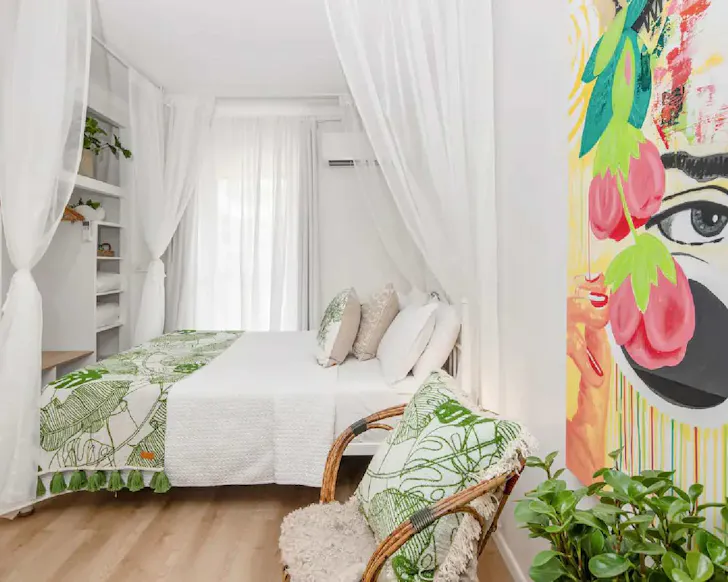 The bedroom at Artist's Studio best Brisbane Airbnbs