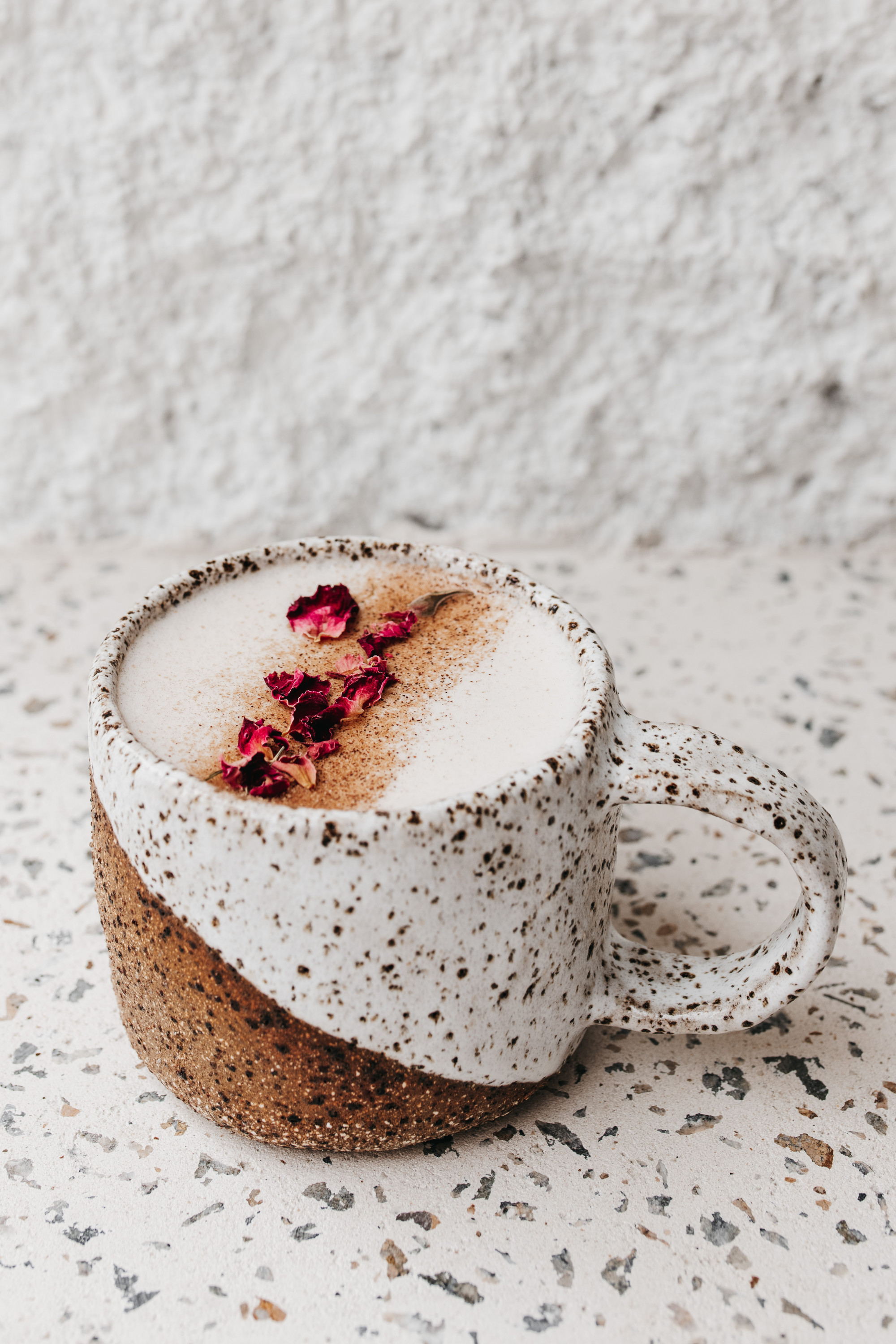 coffee in a beautiful handmade ceramic mug
