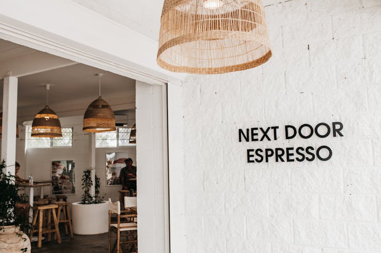 a venue entrance that says 