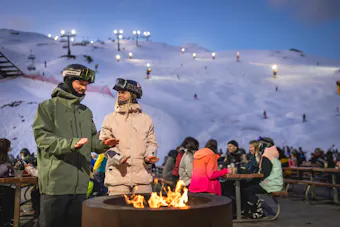 Coronet Peak at night
