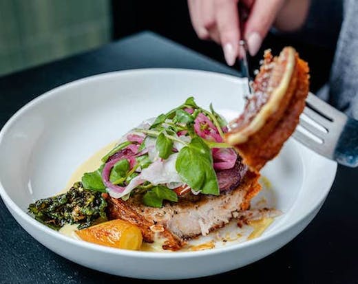 Hand rolled pork belly at Nogi Lane