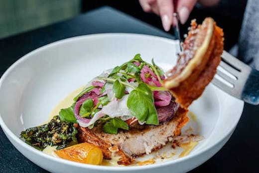 Hand rolled pork belly at Nogi Lane