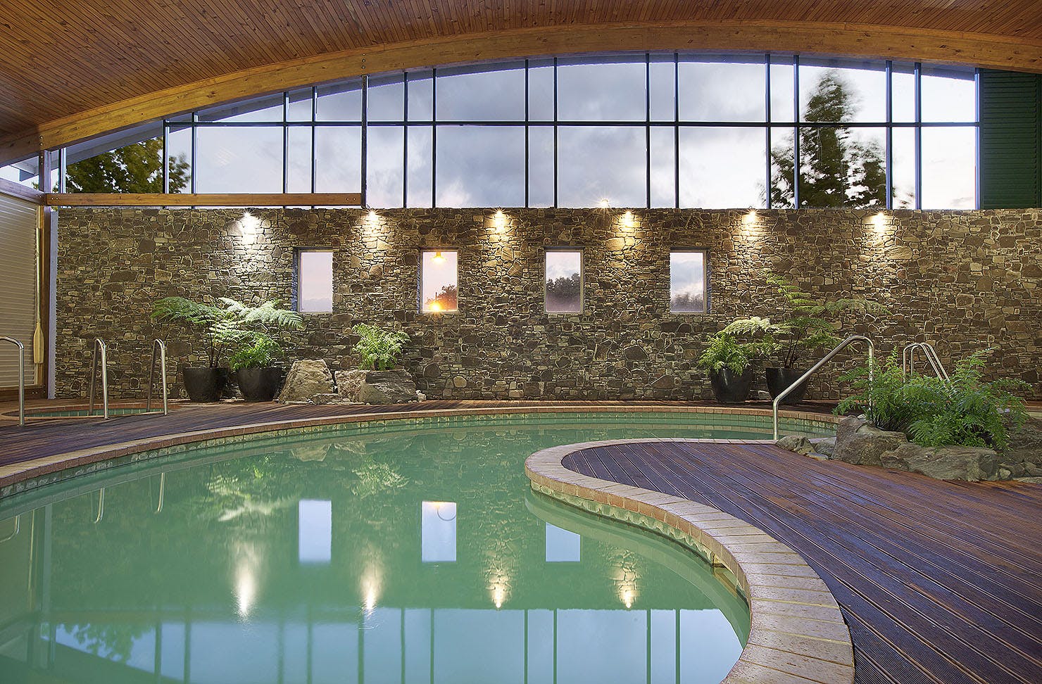The stunning pool at the Rotorua Novotel
