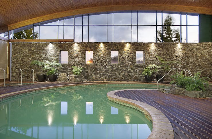 The stunning pool at the Rotorua Novotel