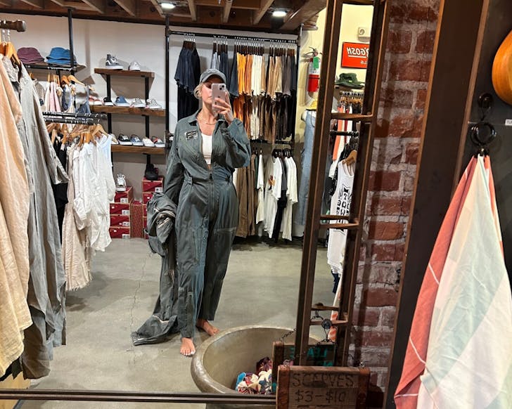 Shop floor with shelves