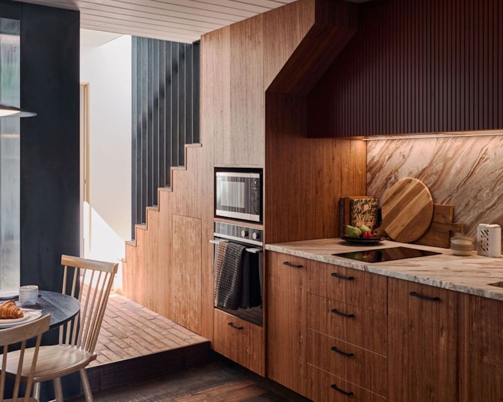 The kitchen at Oakden best Airbnbs Launceston