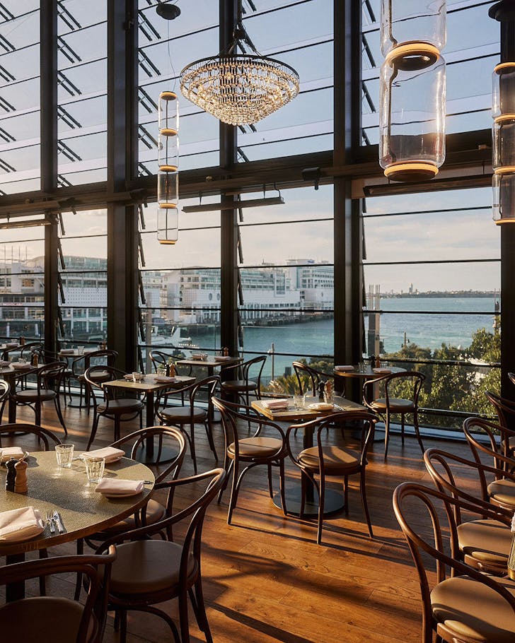 The stunning interior of Origine Restaurant in Auckland CBD.