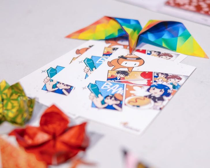 Kids' crafts at the Overload NZ Anime & Manga Convention