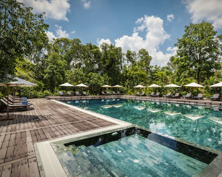 Farmhouse Resort and Spa pool area