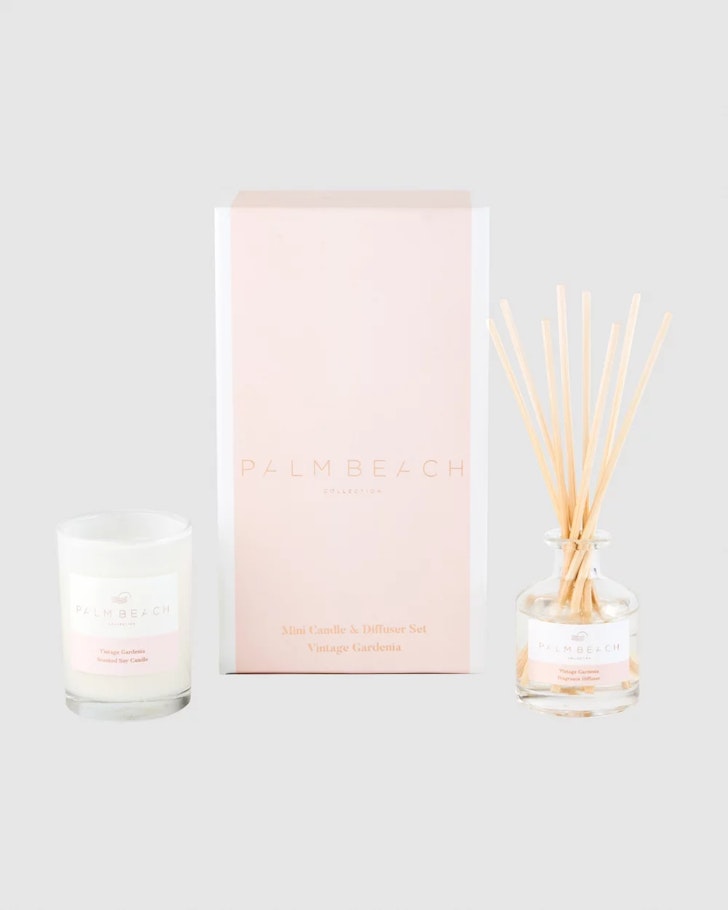 Palm Beach Collection Vintage Gardenia Mini Candle & Diffuser Gift Pack