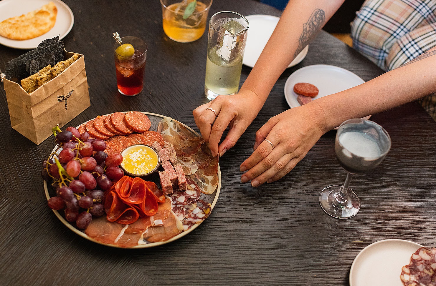 We tuck into some delicious food at Panacea.