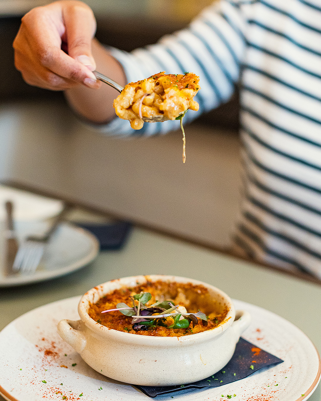 The macaroni cheese from Paname Social - one of the best mac 'n' cheese dishes in Auckland. 