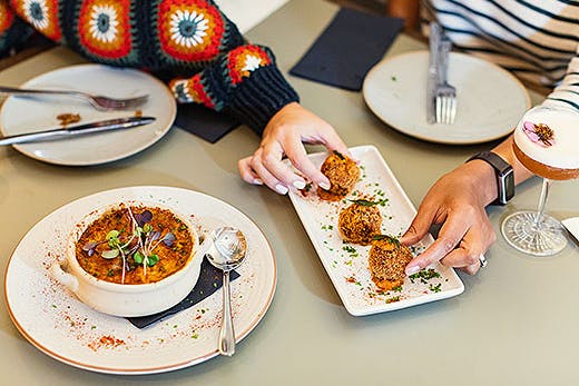We tuck into some light bites at Paname Social on Lorne Street.