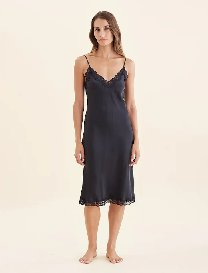 Papinelle, Camille Silk Lace Long Slip