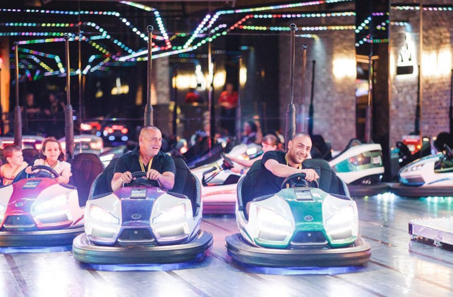 Dodgem cars at Timezone