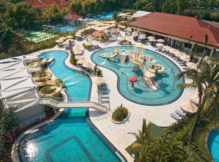 The water park at Paradisus By Meliá Bali