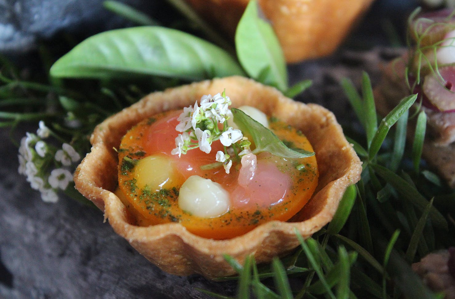 A delicate bite at the Park Hyatt.