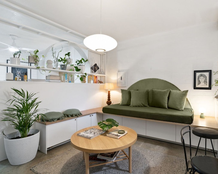 A view of the living space at Parklife one of the best Perth Airbnbs