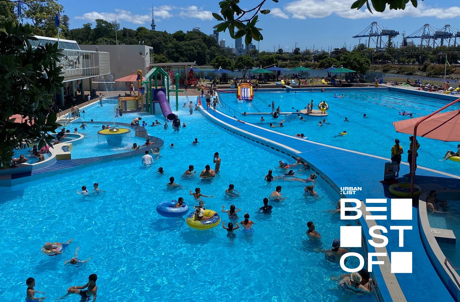 A view of Parnell Baths, one of the best swimming pools in Auckland.