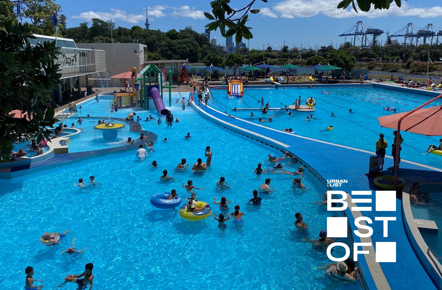 A view of Parnell Baths, one of the best swimming pools in Auckland.