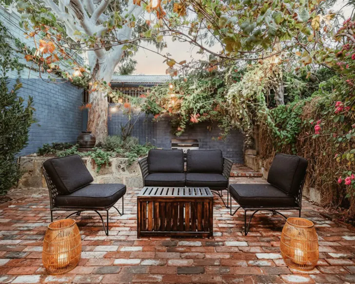 The outdoor area at Paton House best WA Airbnbs