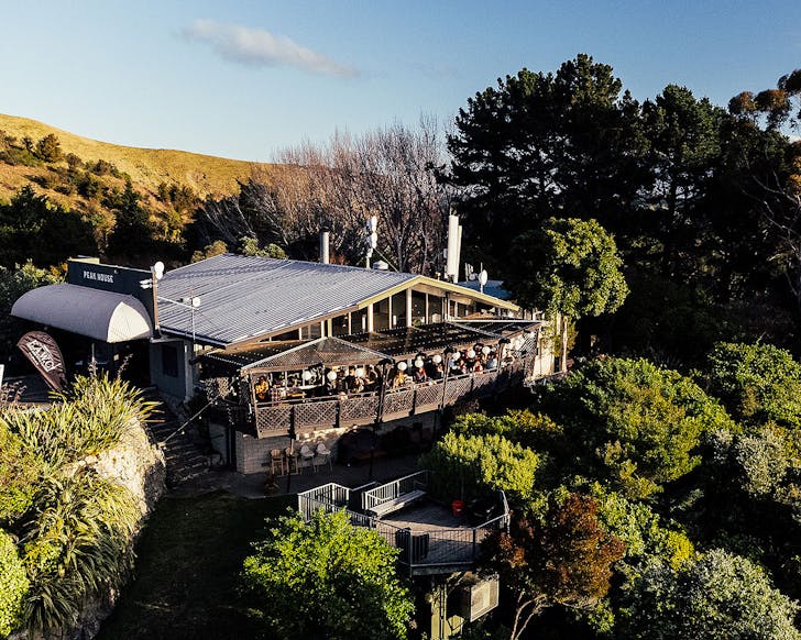 Peak House, one of the best cafes in Havelock North sits pretty at the top of Te Mata Peak.