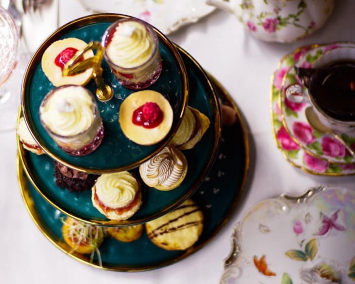 High tea at Penny Black Victorian Tea Room. 