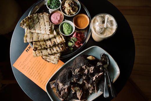 Slow roasted lamb sharing platter