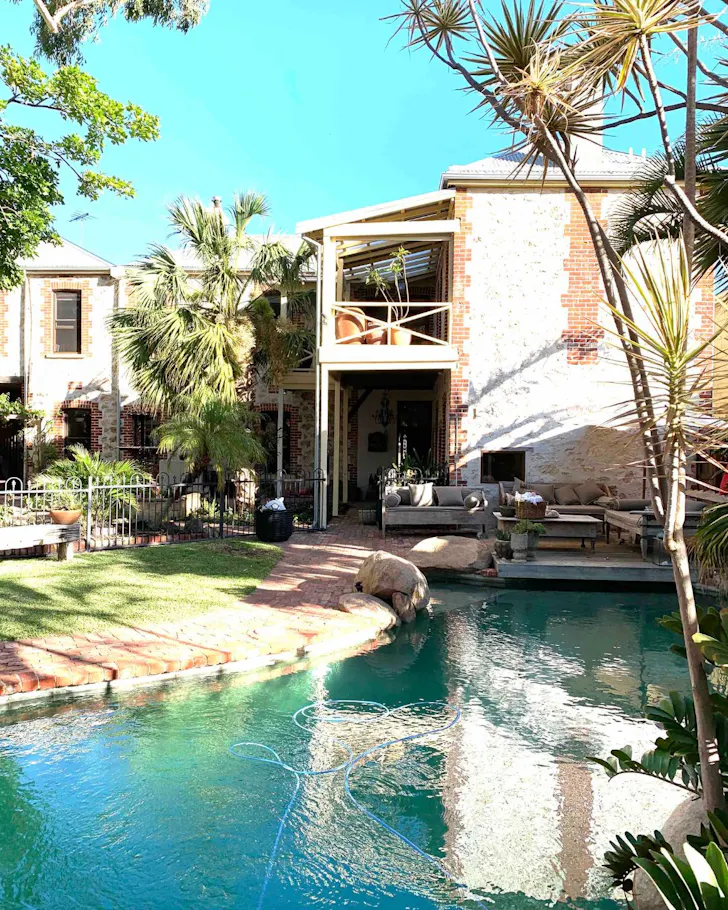 The exgterior of Perth Riverside House best Perth Airbnbs with pools