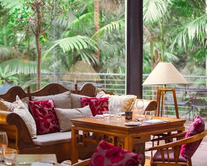 The restaurant at Pethers Rainforest Retreat one of the best Gold Coast romantic getaways
