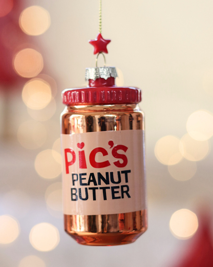 Pic’s Peanut Butter Glass Tree Decoration 