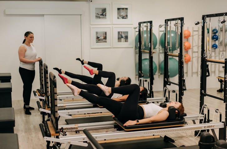 Group Pilates class at Breath Pilates