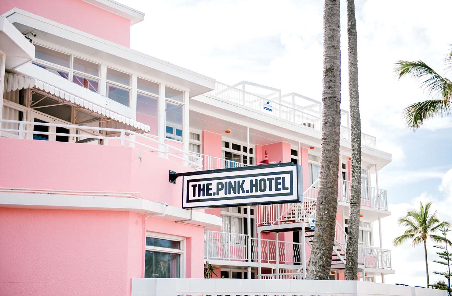 a pink hotel, one of the best accommodation on the gold coast