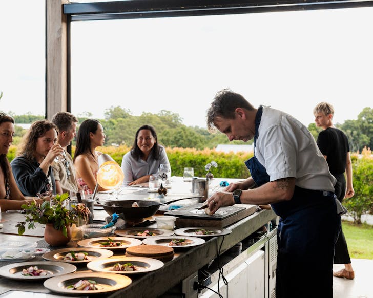 chef in open-space kitchen