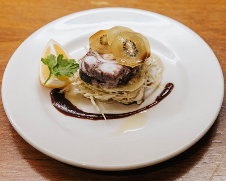 A delicate dish at Plato.