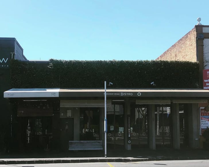The exterior of beloved Ponsonby restaurant, Ponsonby Road Bistro. 