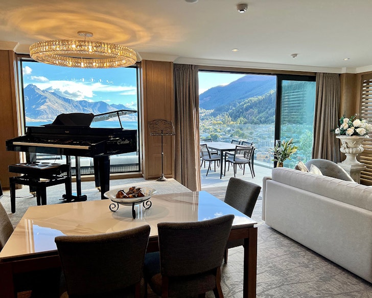 A view from a suite at The Carlin Boutique Hotel one of the best hotels in Queenstown