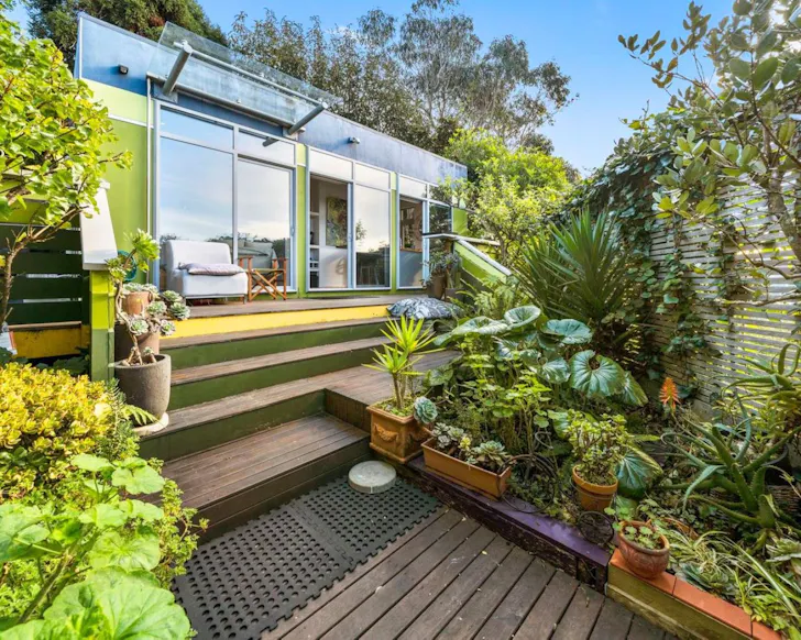 The garden at Private Garden Oasis best pet-friendly accommodation New Zealand