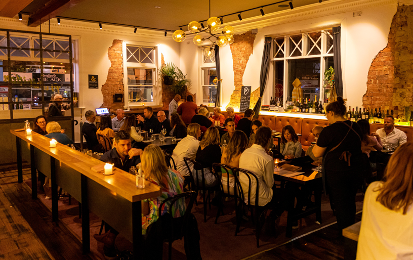 A busy dining room of a popular restaurant in Camberwell.