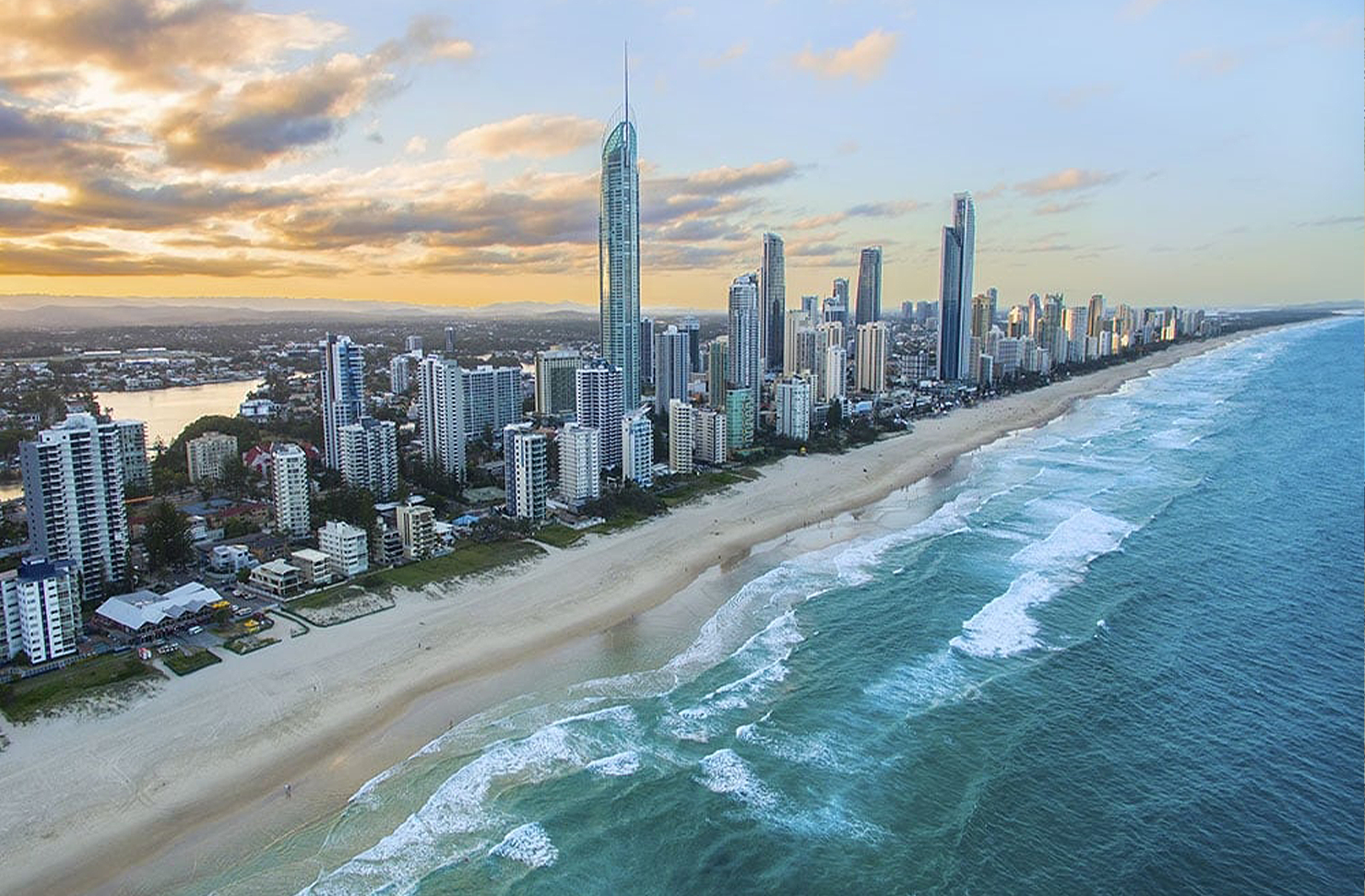 aerial shot of Gold Coast accommodation q1