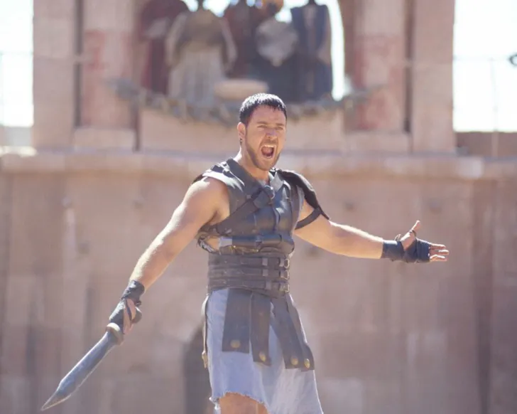 Person in middle with sword