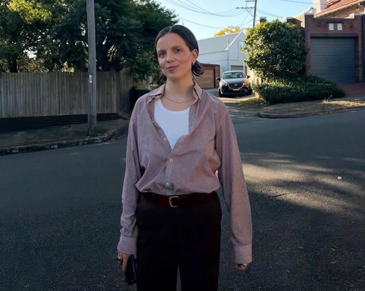 Person standing in street