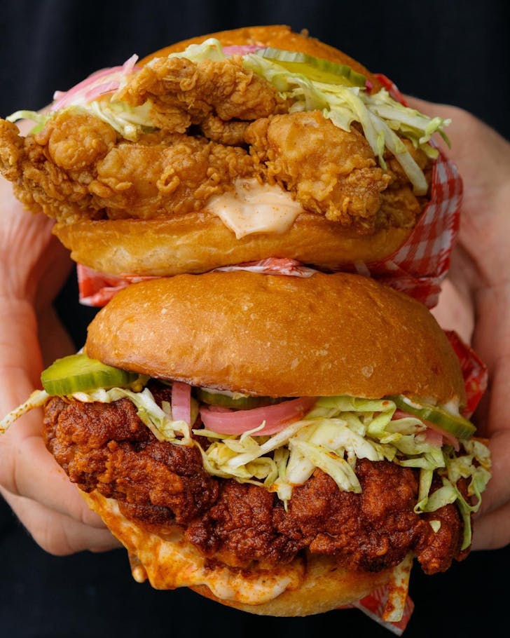 A burger from Real Burger, one of the best burger joints in Auckland. 