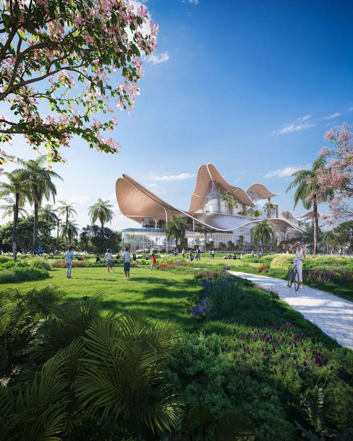 Render of Therme Singapore