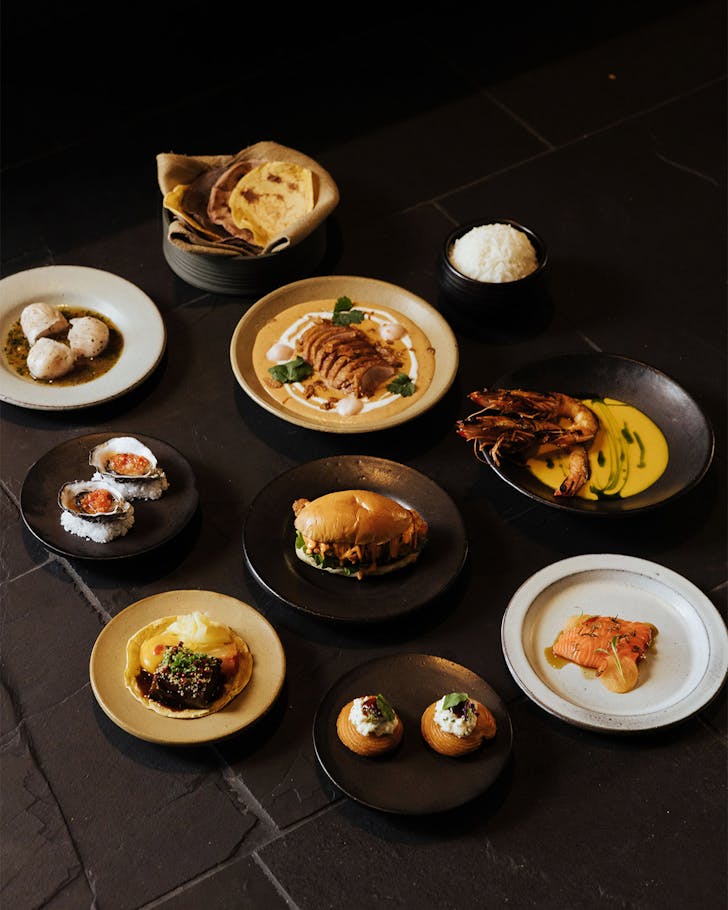 the set menu for rick shores and norte's collaboration
